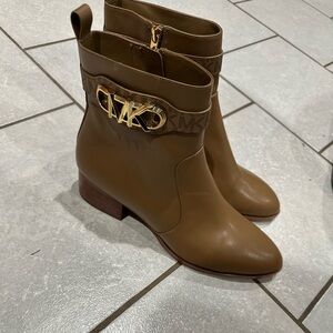Michael Kors short heel cropped boot